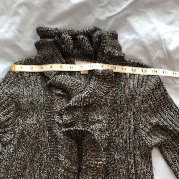 Elegant Open Front Sweater. Pretty Knitted Pattern Size M - Picture 13 of 16